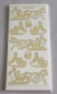 Preview: MD Sticker transparent gold Winter Horse with Sledge Pferd mit Schlitten