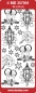Preview: MD Sticker transparent silber Ecken Laterne