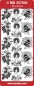 Preview: MD Sticker transparent gold Xmas Branch Candle Bell Weihnachts- Zweig, Kerze, Glocke