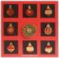 Preview: MD Sticker transparent gold Xmas Baubles small star-designs