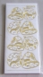 Preview: MD Sticker transparent gold Christmas Designs Ball / Bell
