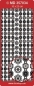 Preview: MD Sticker transparent gold Border Corner Snowflake