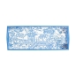 Preview: Caspari Bar Tablett Lack Rechteckig Blue Pagoda Toile