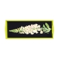 Preview: Caspari Bar Tablett Lack Rechteckig Foxglove Bar Tray in Yellow and Black