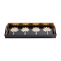 Preview: Caspari Bar Tablett Lack Rechteckig Bar Tray Grand Palms
