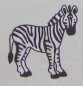 Preview: Doppelseitiger Stempel Zebra
