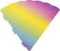 Preview: Schultüten Zuschnitt 69 cm regenbogen