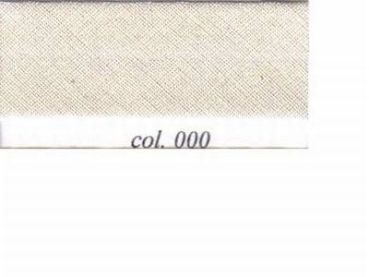 Schrägband aus Baumwolle 60/30 je Meter weiss