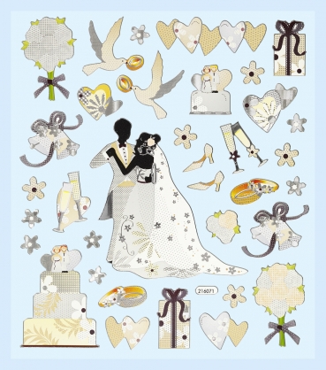 Hobbyfun Design Sticker Hochzeit