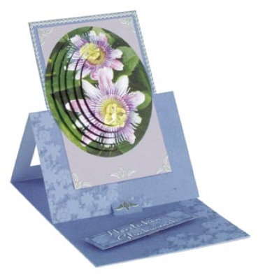 Preview: Reddy Cards Kartenpapiere A4 Schimmer Design graublau, lila