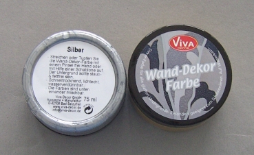 VIVA Decor Wand-Dekor Farbe 75 ml silber