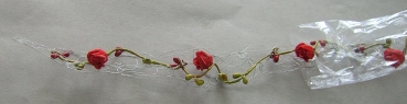 TRENDY Drahtranke Rose rot 90 cm lang