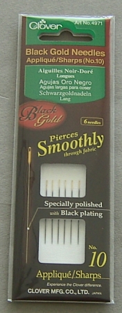 CLOVER Schwarzgoldnadeln lang Nr. 10