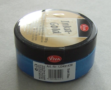 Preview: VIVA-Decor Inka-Gold Stahl Blau 100 Gramm