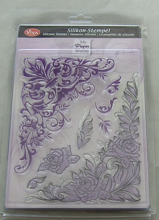 VIVA Decor Transparente Silikon-Stempel "Große Eckelemente"