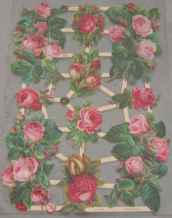 Poesiebild 24 x 17 cm Rosen Jugendtraum