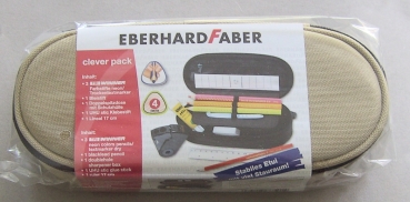 EBERHARD FABER Faulenzermäppchen / Etui beige, gefüllt