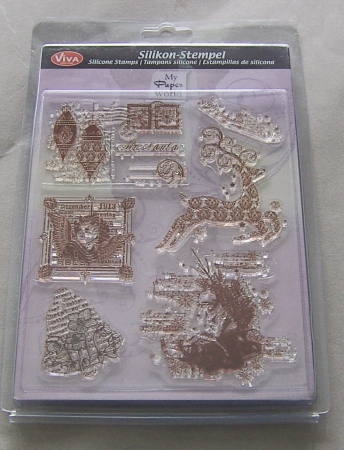 VIVA Decor Transparente Silikon-Stempel "Weihnachtsmotive"