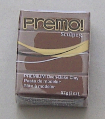 Modelliermasse PREMO Sculpey 57 Gramm umbra gebrannt