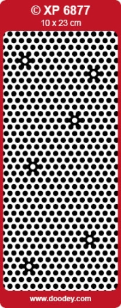 Preview: Stickerbogen Polka Dots / Polka Stippen sky blue