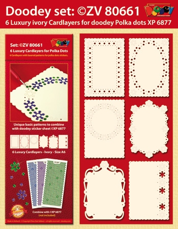 Set aus 6 Kartenauflegern BASIC