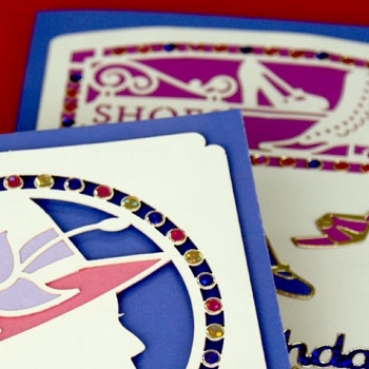 Preview: Set aus 6 Kartenauflegern Victorian Style