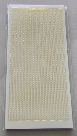 Stickerbogen 10 x 23 cm transparent Wellenlinien gold