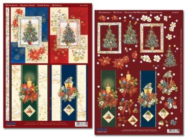 Reddy 3D Stanzbogenset "Tannenbaum / Kerze / Laterne"