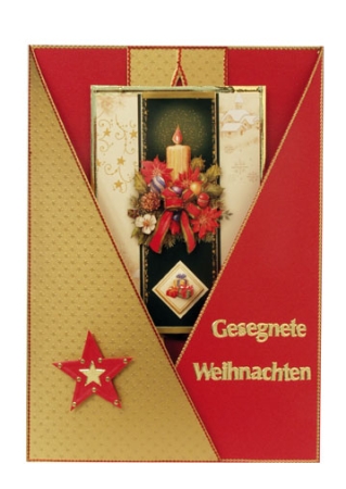 Preview: Reddy 3D Stanzbogenset "Tannenbaum / Kerze / Laterne"