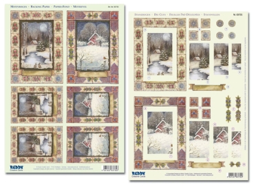 Reddy 3D Stanzbogenset "Weihnachtslandschaften"