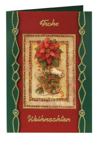 Preview: Reddy 3D Stanzbogenset "Weihnachtsstern, Christrose"