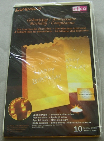 Efco Lichttüte Geburtstag 26 x 15 x 9 cm
