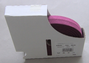YKK Elastisches Falzband 20 mm pro Meter aubergine