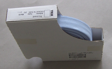 YKK Elastisches Falzband 20 mm pro Meter pastellblau