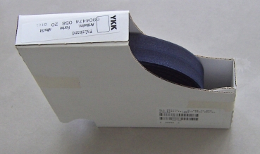 YKK Elastisches Falzband 20 mm pro Meter blau