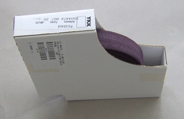 YKK Elastisches Falzband 20 mm pro Meter pflaume