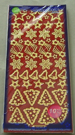 Le Suh Glitzer Weihnachtsfiguren rot
