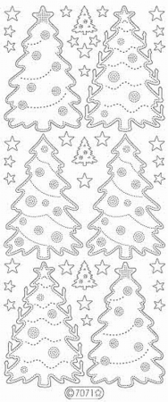 Le Suh Glitzer Weihnachtsbäume grün
