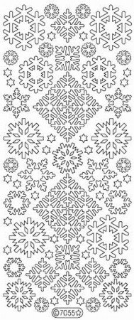 Preview: Le Suh Glitzer Schneeflocke silber