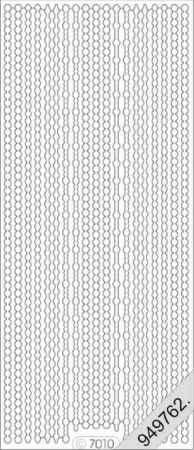 Preview: Stickerbogen 10 x 23 cm Aufkleber Flitter Transparent Ränder gold