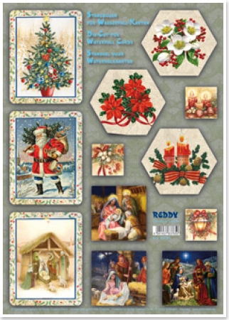 Reddy Cards Bastelpackung Wasserfallkarten, Gestecke, Krippenszenen