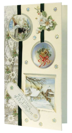 Reddy Cards Bastelset Weihnachten Stanzbogen Sekt