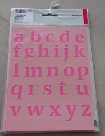 Efco Stencil Buchstaben klein