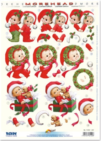3D Stanzbogen Moreheads Weihnachtskinder