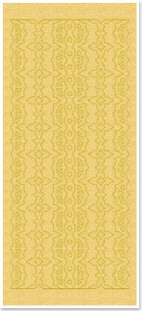 Preview: Stickerbogen 10 x 23 cm Perlmuttränder mit Spitzenmuster 1 gold-perlmutt-gold