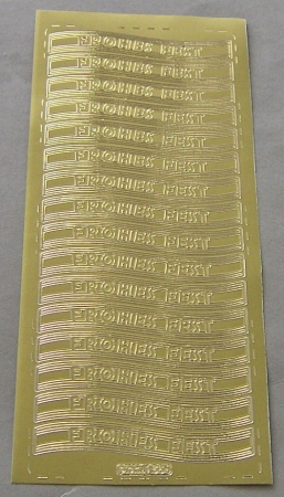Konturensticker "Frohes Fest" II gold