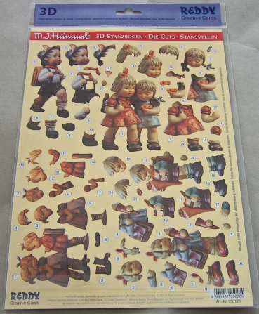 Preview: Reddy Cards 3D-Bogen Hummel Stanzbogenset "Der Schulschwänzer",..