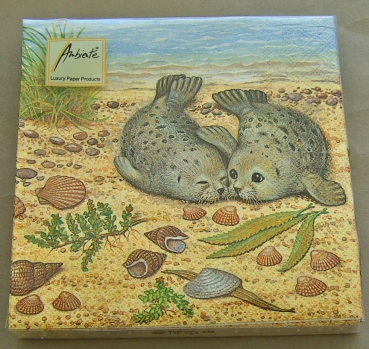Ambiente Lunch Serviette 33 x 33 cm pro Stück Seal
