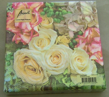 Ambiente Lunch Serviette 33 x 33 cm pro Stück Summer Rose
