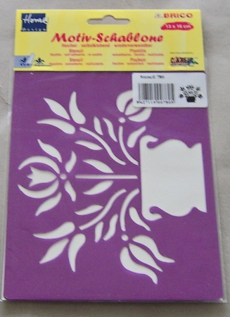 Brico Schablone Tulpentopf 13 x 16 cm